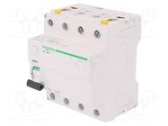 RCD breaker; Inom: 63A; Ires: 30mA; Poles: 4; 400VAC; IP20; 1÷25mm2 SCHNEIDER ELECTRIC