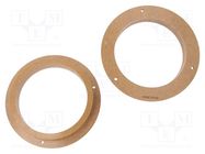 Spacer ring; MDF; 165mm; Mercedes; impregnated,varnished; 2pcs. 4CARMEDIA