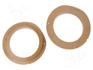 Spacer ring; MDF; 165mm; Mercedes; impregnated,varnished; 2pcs. 4CARMEDIA