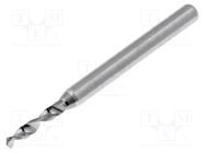 Drill bit; Ø: 0.5mm; L: 38.2mm; PCB; 1/8" (3,175mm) KEMMER PRAEZISION