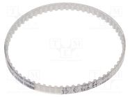 Timing belt; T2.5; W: 4mm; H: 1.3mm; Lw: 160mm; Tooth height: 0.7mm OPTIBELT