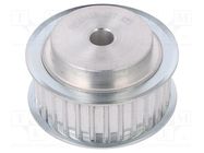 Belt pulley; AT5; W: 16mm; whell width: 27mm; Ø: 21.05mm; aluminium OPTIBELT