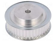 Belt pulley; AT5; W: 16mm; whell width: 27mm; Ø: 56.05mm; aluminium OPTIBELT