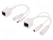 Passive PoE cable kit; PoE (PoE); white DIGITUS