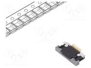 Connector: FFC/FPC; horizontal; PIN: 8; bottom contacts,ZIF; SMT AMPHENOL COMMUNICATIONS SOLUTIONS