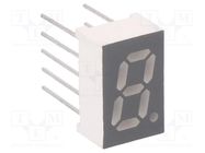 Display: LED; 7-segment; 8mm; 3.2"; No.char: 1; red; 30÷60mcd; anode FORYARD