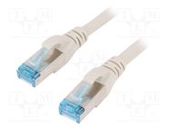 Patch cord; F/UTP; 5e; stranded; CCA; PVC; grey; 3m; 26AWG DIGITUS