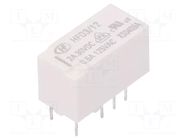 Relay: electromagnetic; DPDT; Ucoil: 12VDC; 2A; 0.5A/125VAC; PCB HONGFA RELAY