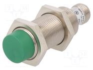 Sensor: inductive; OUT: PNP / NO; 0÷12mm; 10÷30VDC; M18; IP67; 200mA BAUMER