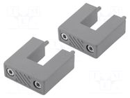 Handle for 1U front panel; 180; holder x2,hole plugs,screw x4 RETEX