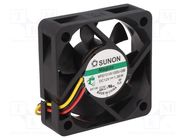 Fan: DC; axial; 12VDC; 50x50x15mm; 31.43m3/h; 38.1dBA; Vapo; 7200rpm SUNON