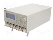 Power supply: programmable laboratory; Ch: 3; 0÷60VDC; 0÷20A; 0÷3A 