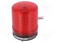 Signaller: lighting; flashing light; red; S80LS; 10÷30VDC; IP65 