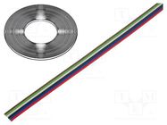 Wire: ribbon; TLWY; 6x0.124mm2; stranded; Cu; unshielded; PVC; 150V TECHNOKABEL