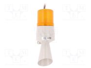 Signaller: lighting-sound; 24VDC; bulb; amber; IP54; Ø86x233mm QLIGHT