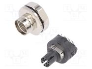 Connector: M12; socket; PIN: 8; female; X code-ProfiNET; SMT; 57V HARTING