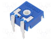 Potentiometer: mounting; single turn,horizontal; 10kΩ; 0.15W ACP