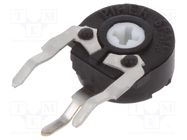 Potentiometer: mounting; single turn,vertical; 500Ω; 100mW; ±20% PIHER