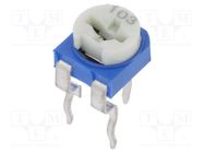 Potentiometer: mounting; single turn,horizontal; 10kΩ; 100mW SR PASSIVES