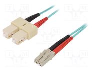 Fiber patch cord; OM3; LC/UPC,SC/UPC; 2m; Optical fiber: 50/125um LAPP