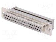 Connector: D-Sub; PIN: 37; plug; female; for ribbon cable; straight HARTING
