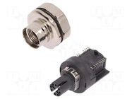 Connector: M12; socket; PIN: 8; female; X code-ProfiNET; SMT; angled HARTING