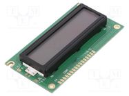 Display: LCD; alphanumeric; STN Positive; 16x2; 84x44x12.7mm; LED POWERTIP