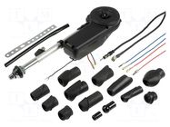 Antenna; automotive,electric telescopic; AM,FM 4CARMEDIA