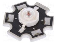 Power LED; STAR; red; 130°; 350mA; 613.5÷631nm; Pmax: 1W; 1.75÷3VDC ProLight Opto