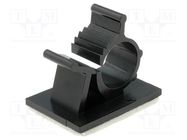 Self-adhesive cable holder; 7.9÷10.3mm; polyamide; black KSS WIRING