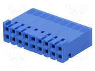 Connector: wire-board; plug; female; Dubox®; 2.54mm; PIN: 18; blue Amphenol Communications Solutions