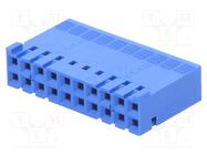 Connector: wire-board; plug; female; Dubox®; 2.54mm; PIN: 20; blue Amphenol Communications Solutions