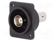 Coupler; BNC socket,both sides; 50Ω; black; Mat: plastic; FT CLIFF