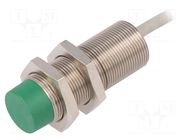 Sensor: inductive; OUT: PNP / NO; 0÷12mm; 10÷30VDC; M18; 2m; IP67 BAUMER
