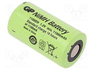 Re-battery: Ni-MH; D; 1.2V; 11000mAh; Ø33x61mm GP