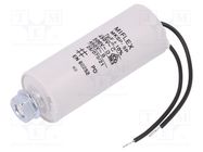 Capacitor: polypropylene; motors, run; 7uF; 450V; Ø30x78mm; ±10% MIFLEX