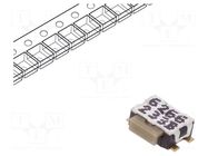 Microswitch TACT; SPST-NO; Pos: 2; 0.05A/32VDC; angular,SMT; none C&K