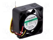 Fan: DC; axial; 5VDC; 25x25x10mm; 5.92m3/h; 23dBA; Vapo; Out: F type SUNON