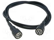 Test lead; 3A; BNC plug,both sides; Len: 1m; black AXIOMET