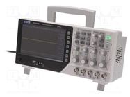 Oscilloscope: digital; DSO; Ch: 4; 250MHz; 1Gsps; 64kpts/ch; 1.4ns HANTEK