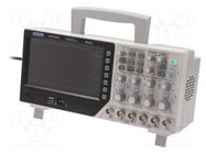 Oscilloscope: digital; DSO; Ch: 4; 250MHz; 1Gsps; 64kpts/ch; 1.4ns HANTEK