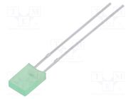 LED; rectangular; 5x2x7.15mm; yellow green; 13÷30mcd; 130°; 20mA LUCKYLIGHT