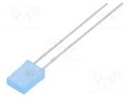 LED; rectangular; 5x2x7.05mm; blue; 160÷270mcd; 130°; Front: flat LUCKYLIGHT