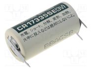 Battery: lithium; 2/3A,2/3R23,CR17335; 3V; 1800mAh; Ø17x33.5mm FDK