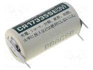 Battery: lithium; 2/3A,2/3R23,CR17335; 3V; 1800mAh; Ø17x33.5mm FDK