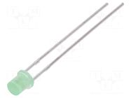 LED; green; 3mm; 1300÷2200mcd; 110°; Front: flat; 2.6÷3.6VDC LUCKYLIGHT
