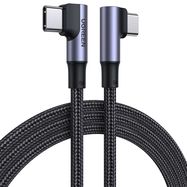 Ugreen US335 70696 angled USB-C - USB-C PD QC FCP cable 100W 5A 480Mb/s 1m - black, Ugreen