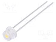 LED; 4.8mm; white neutral; 1300÷2200mcd; 100°; Front: convex; 5500K LUCKYLIGHT