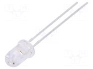 LED; red; 5mm; 8500÷14000mcd; 15°; Front: convex; 1.6÷2.4VDC LUCKYLIGHT