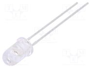 LED; 5mm; yellow; 1300÷2200mcd; 45°; Front: convex; 1.6÷2.4VDC LUCKYLIGHT